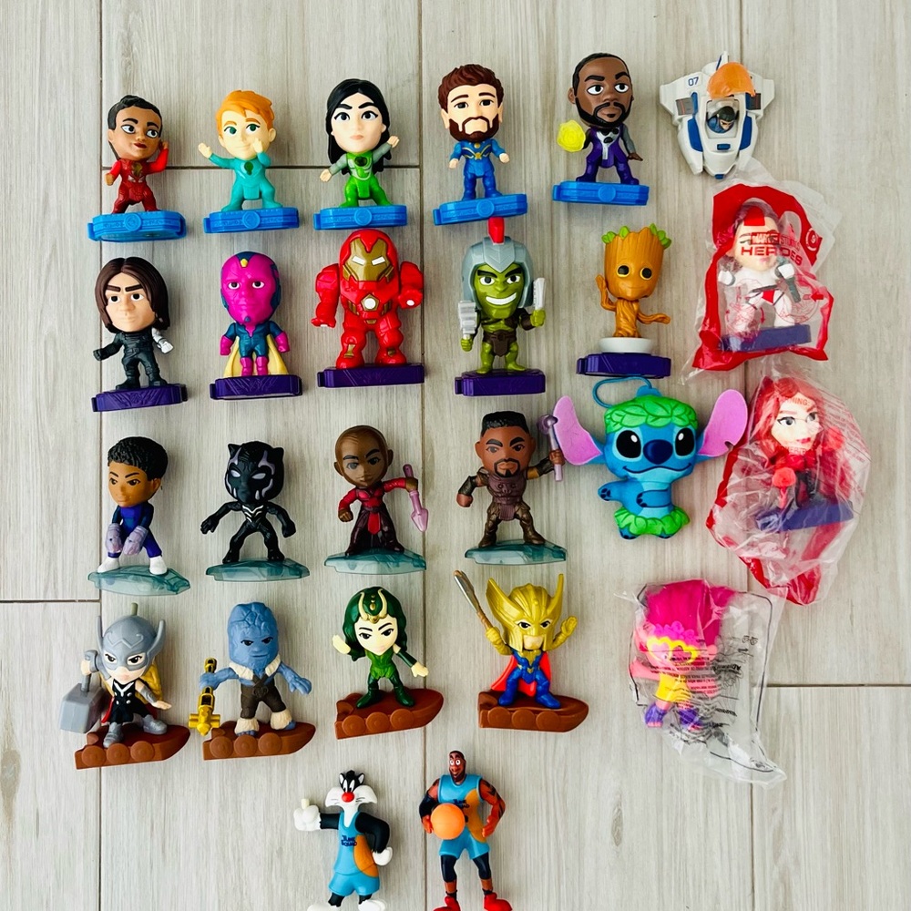 Mac Donalds Superhero and Character Figurine lot
